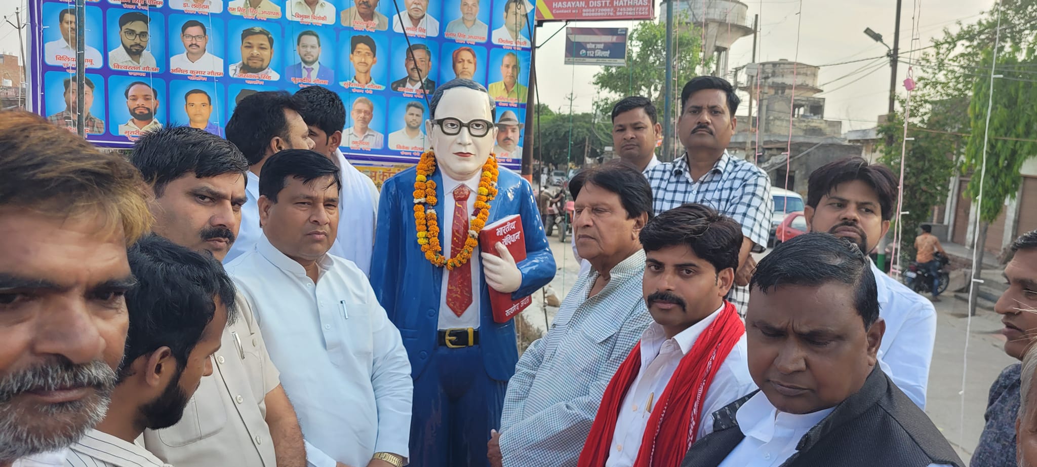 बाबा साहेब डॉ. भीमराव अंबेडकर जन्म जयंती के अवसर पर माननीय रामजी लाल सुमन जी समाजवादी पार्टी राष्ट्रीय महासचिव का पुरदिलनगर आगमन